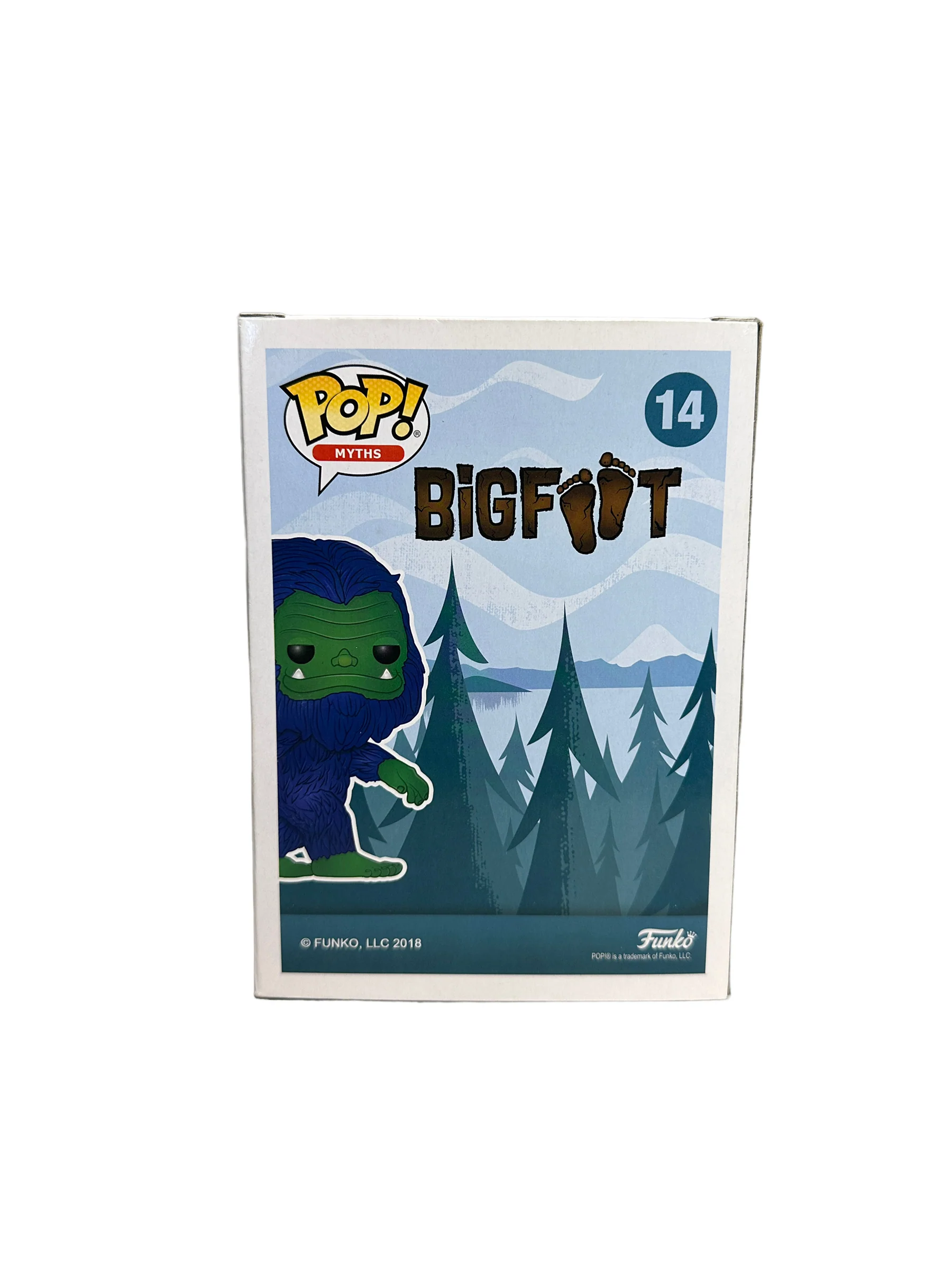 Bigfoot #14 (Blue / Green Flocked) Funko Pop! - Myths - ECCC 2018 Shared Exclusive LE2500 Pcs - Condition 8.5/10 - Image 4