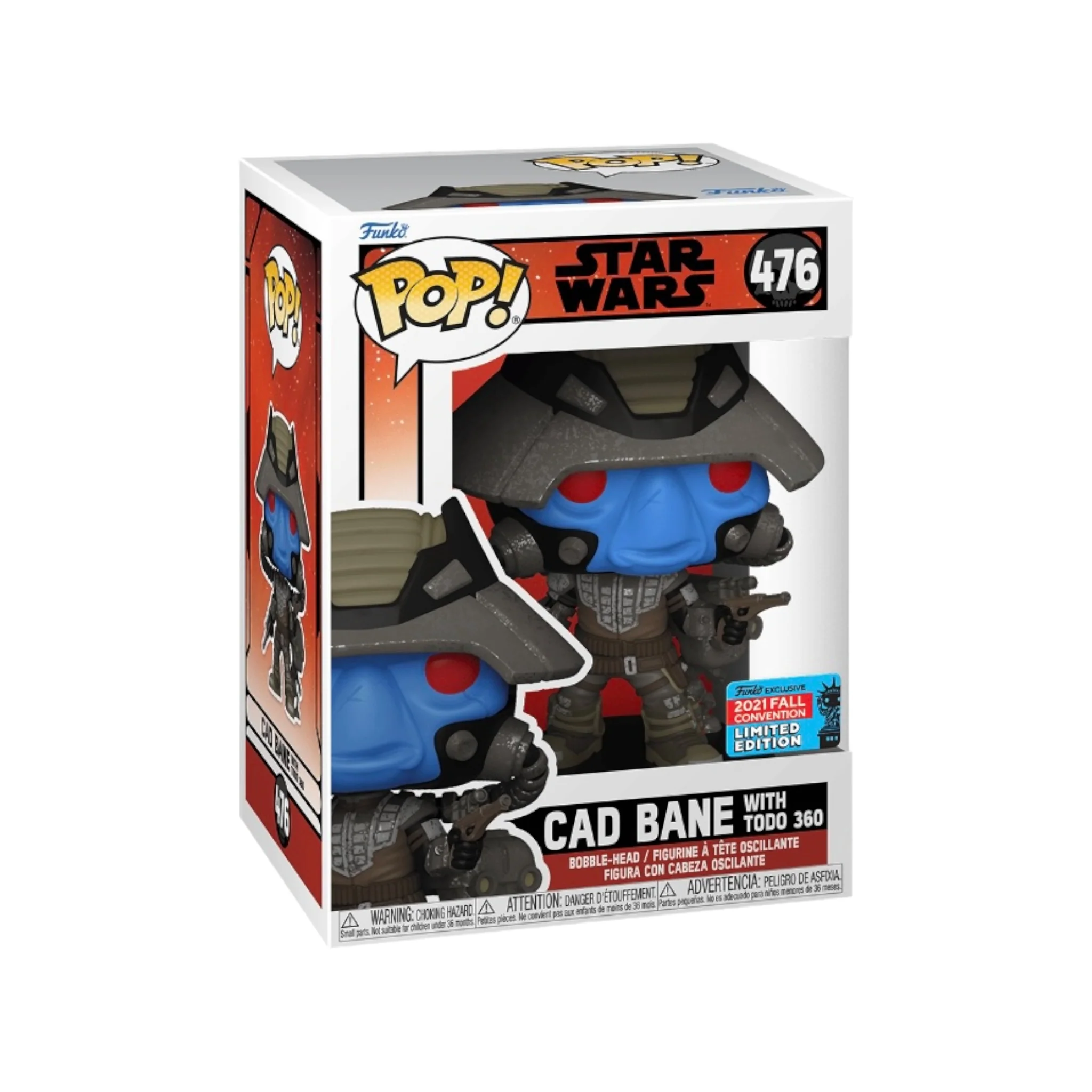 Cad Bane with Todo 360 #476 Funko Pop! - Star Wars: The Bad Batch - NYCC 2021 Shared Exclusive