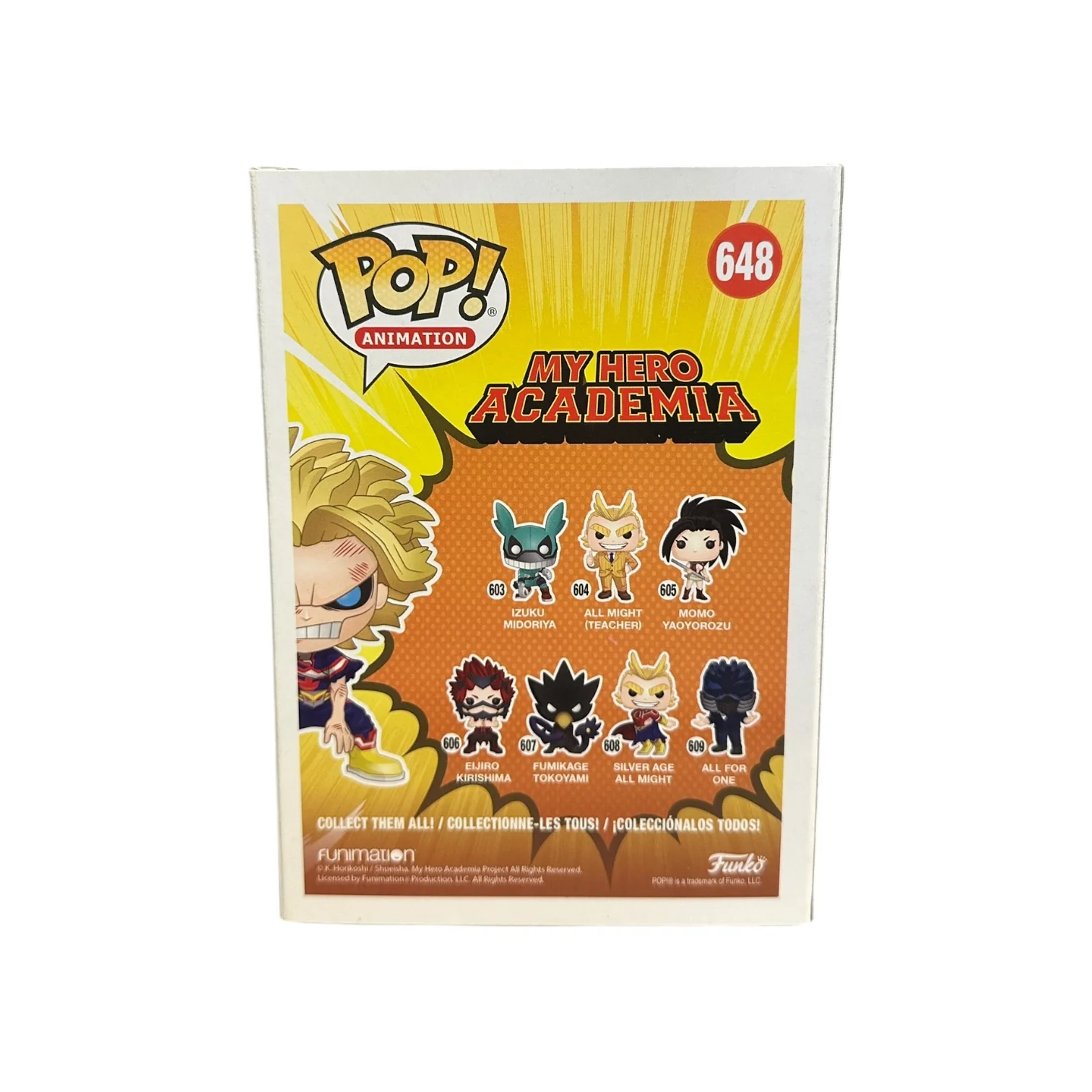 Christopher Sabat Signed All Might (Weakened) #648 (Glows in the Dark) Funko Pop! - My Hero Academia - Special Edition - Condition 8/10 - JSA Authenticated - Image 3