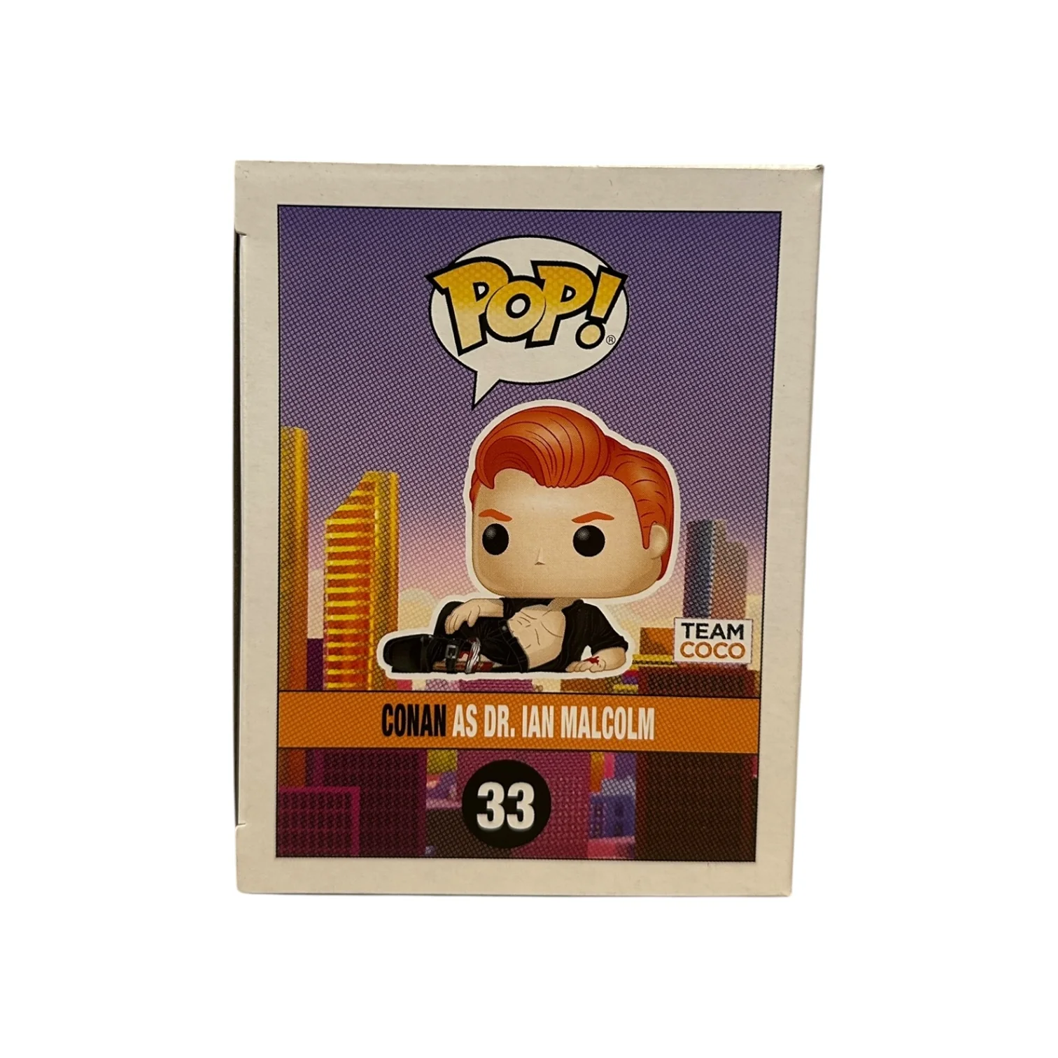Conan as Dr. Ian Malcolm #33 Funko Pop! - Conan / Jurassic Park 25th Anniversary - Condition 9/10 - Image 4