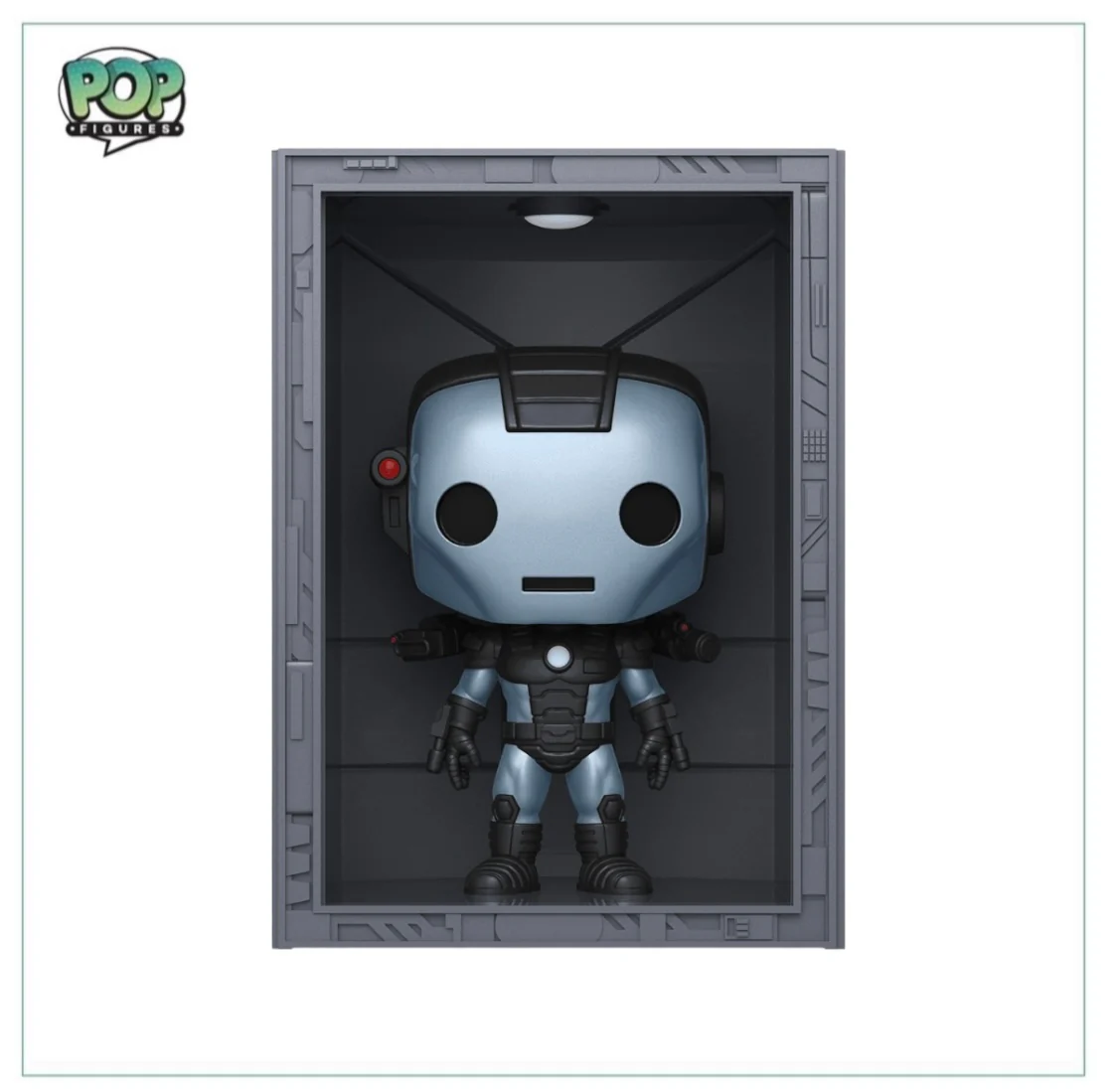 Hall Of Armor: Iron Man Model 11 War Machine (Metallic) #1037 Deluxe Funko Pop! - Marvel - PX Previews Exclusive - Image 2