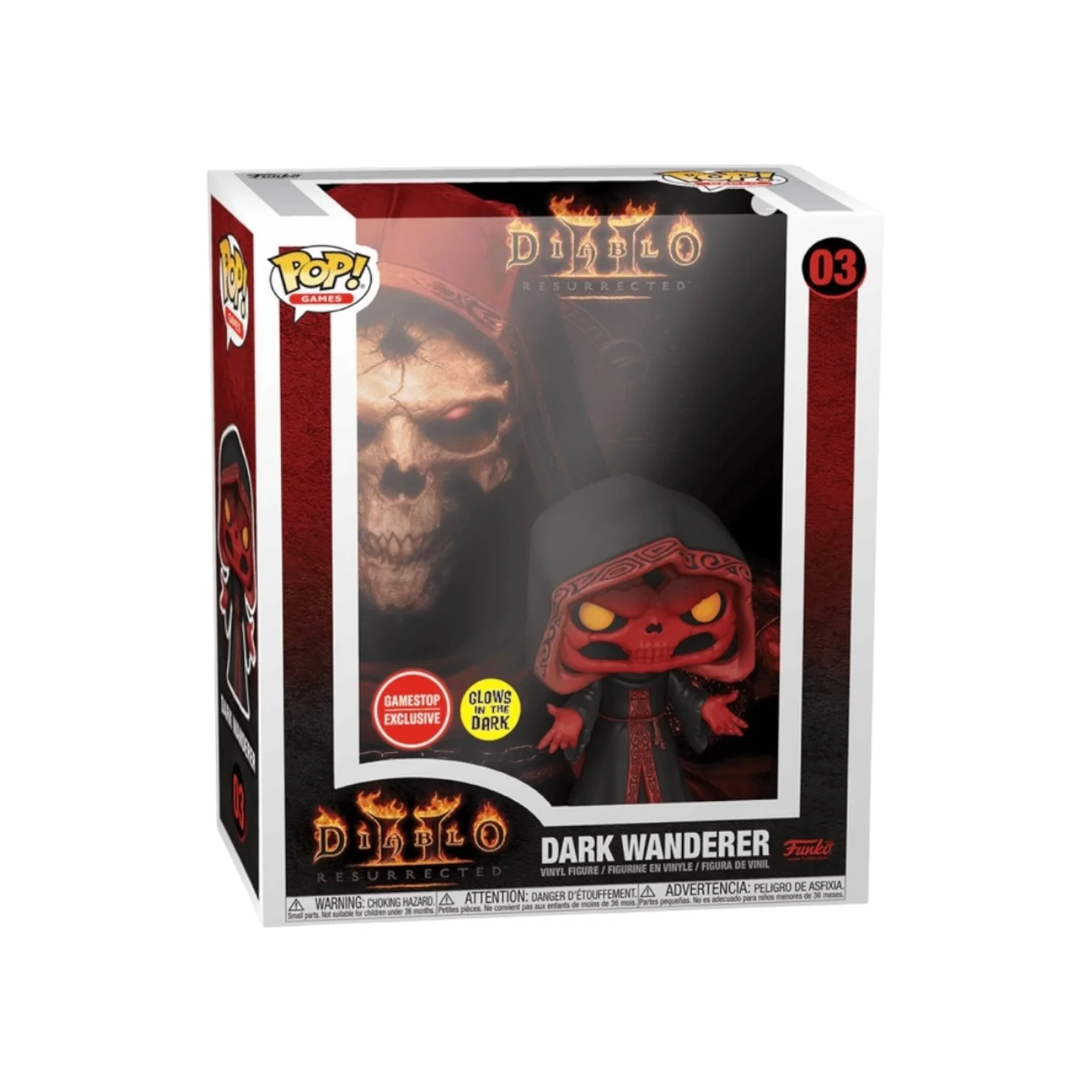 Dark Wanderer #03 (Glows in the Dark) Funko Pop! Game Cover - Diablo II: Resurrected - GameStop Exclusive