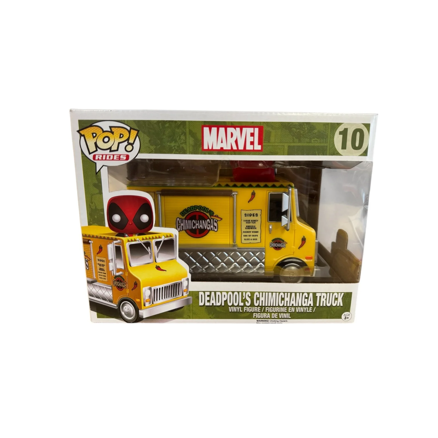 Deadpool's Chimichanga Truck #10 Funko Pop Ride! - Marvel - 2015 Pop! - Condition 7.75/10