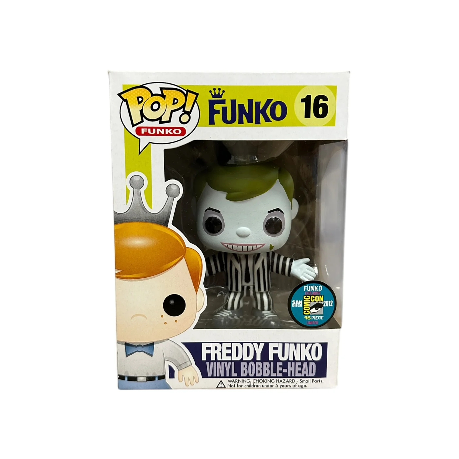 Freddy Funko as Beetlejuice #16 Funko Pop! - SDCC 2012 Exclusive LE96 Pcs - Condition 7.5/10