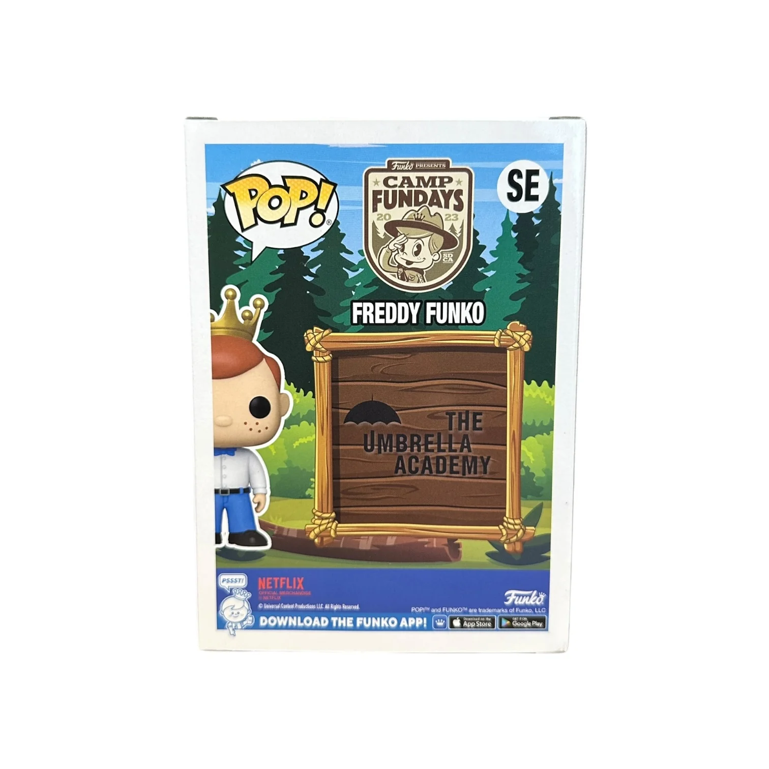 Freddy Funko as Number Five (Bloody) Funko Pop! - The Umbrella Academy - Camp Fundays 2023 Online Edition LE1000 Pcs - Condition 8.5/10 - Image 3
