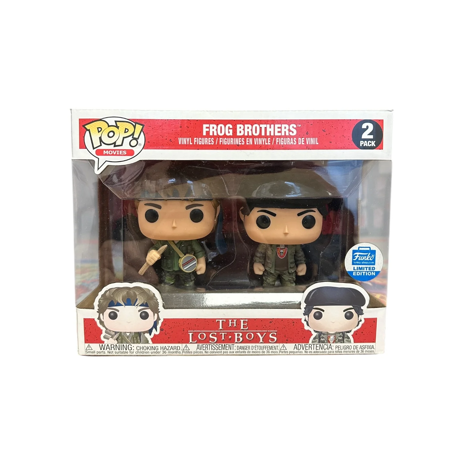 Frog Brothers 2 Pack Funko Pop! - The Lost Boys - Funko Shop Exclusive - Condition 8/10