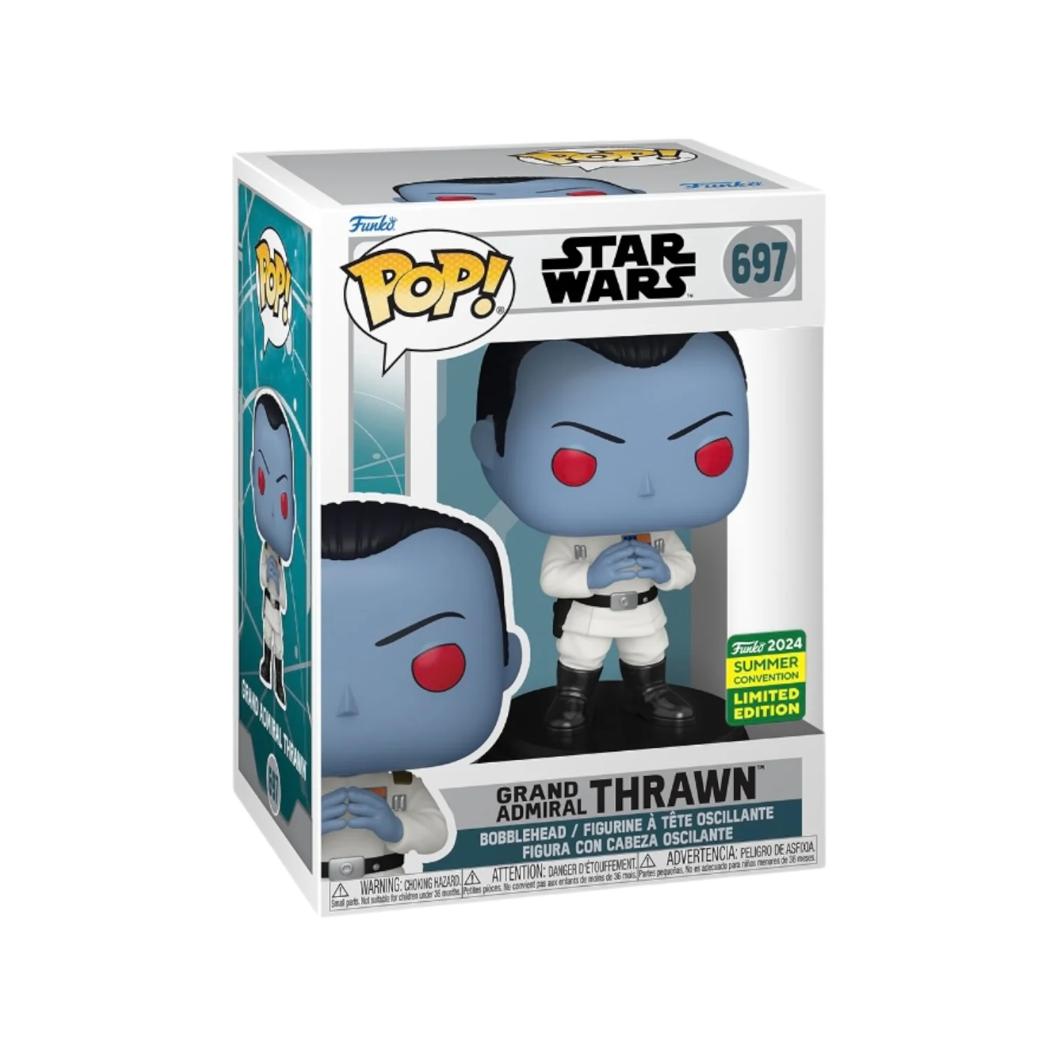 Grand Admiral Thrawn #697 Funko Pop! - Star Wars: Ahsoka - SDCC 2024 Shared Exclusive