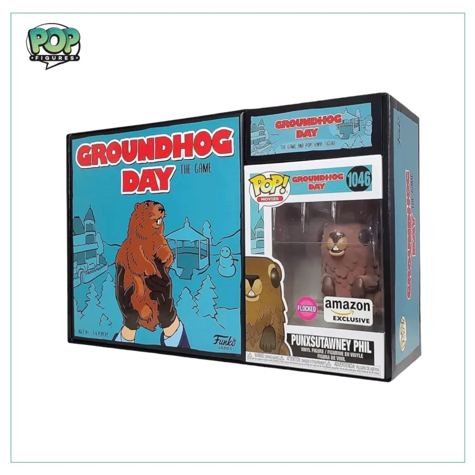 Groundhog Day The with Punxsutawney Phil (Flocked) #1046 Funko Pop! - Groundhog Day -