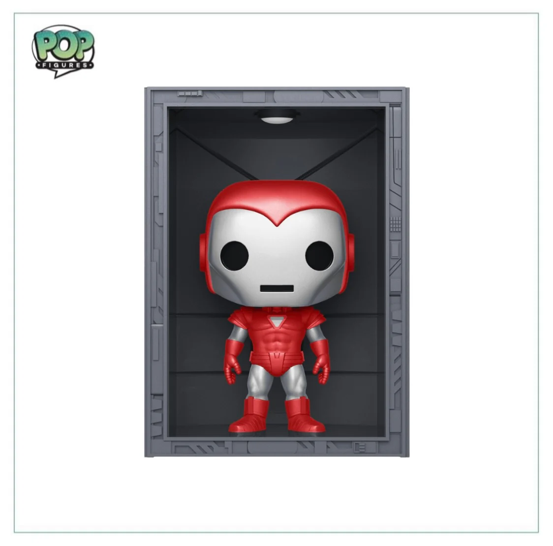 Hall Of Armor: Iron Man Model 8 Silver Centurion (Metallic) #1038 Deluxe Funko Pop! - Marvel - PX Previews Exclusive - Image 2