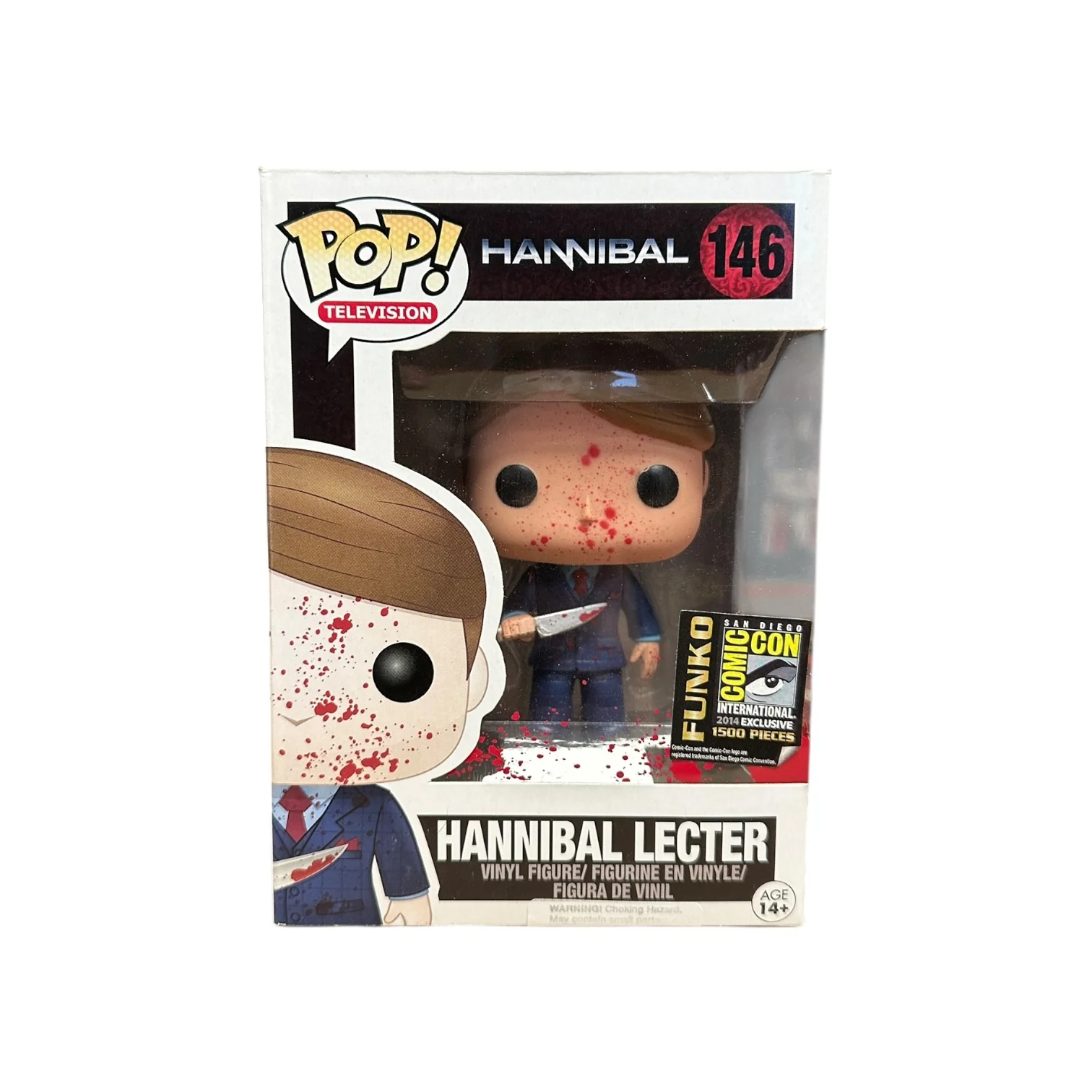 Hannibal Lecter #146 (Bloody) Funko Pop! - Hannibal - SDCC 2014 Exclusive LE1500 Pcs - Condition 8/10