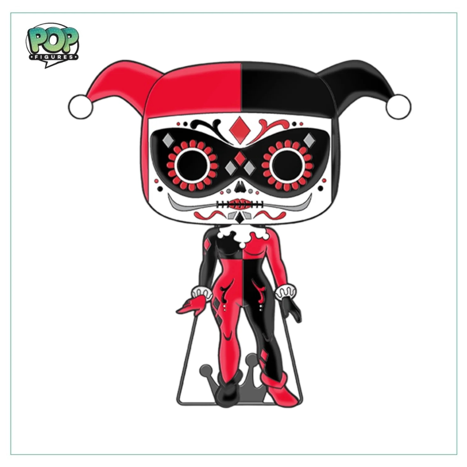 Harley Quinn #24 Enamel Pop! Pin - DC Super Heroes - Glow in the Dark - Image 2