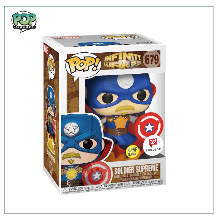 Soldier Supreme (Glow in the Dark) #679 Funko Pop! - Infinity Warps - Walgreens Exclusive