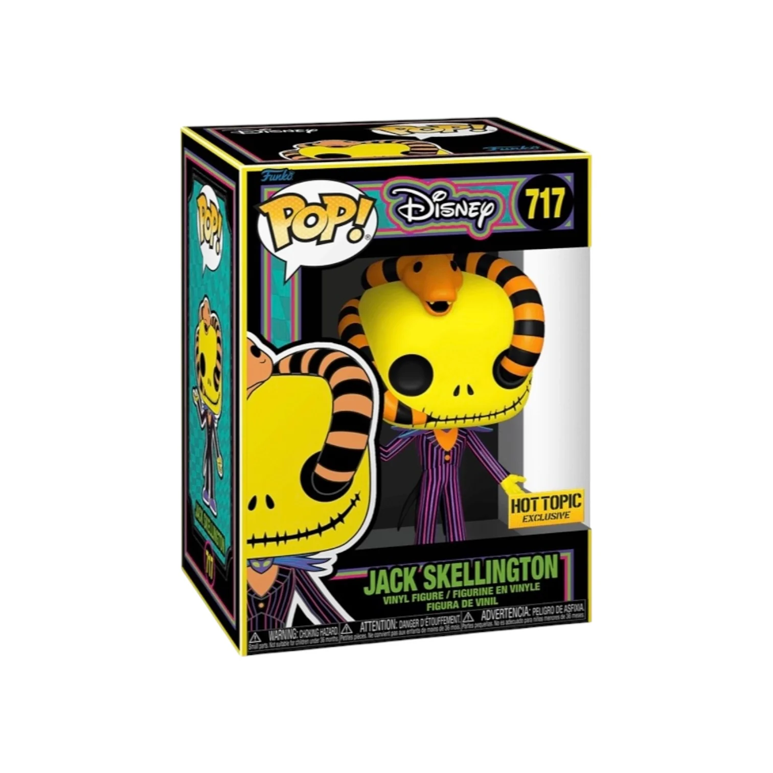 Jack Skellington #717 (Blacklight) Funko Pop! - The Nightmare Before Christmas - Hot Topic Exclusive