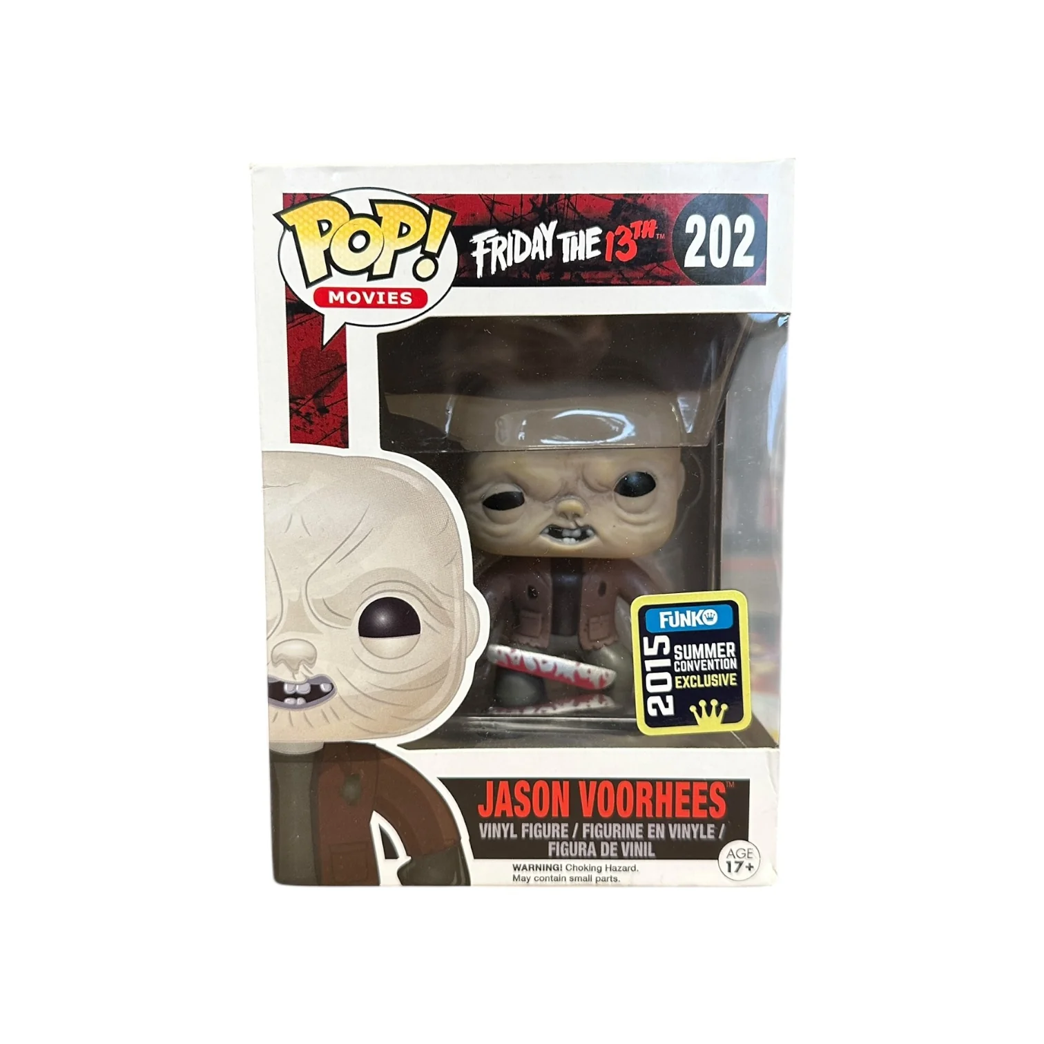 Jason Voorhees #202 (Unmasked) Funko Pop! - Friday The 13th - SDCC 2015 Shared Exclusive - Condition 7/10