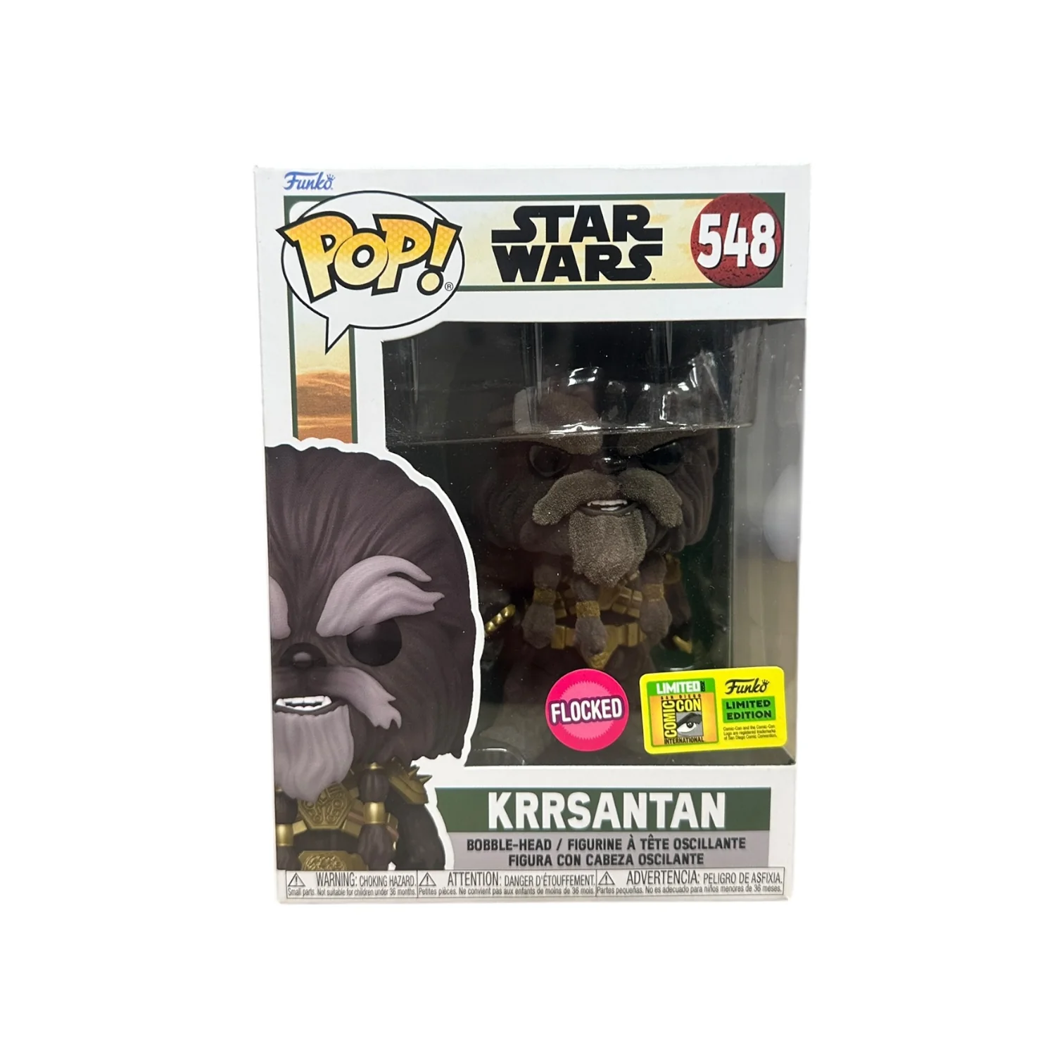 Krrsantan #548 (Flocked) Funko Pop! - Star Wars: The Book of Boba Fett - SDCC 2022 Official Convention Exclusive - Condition 8.75/10