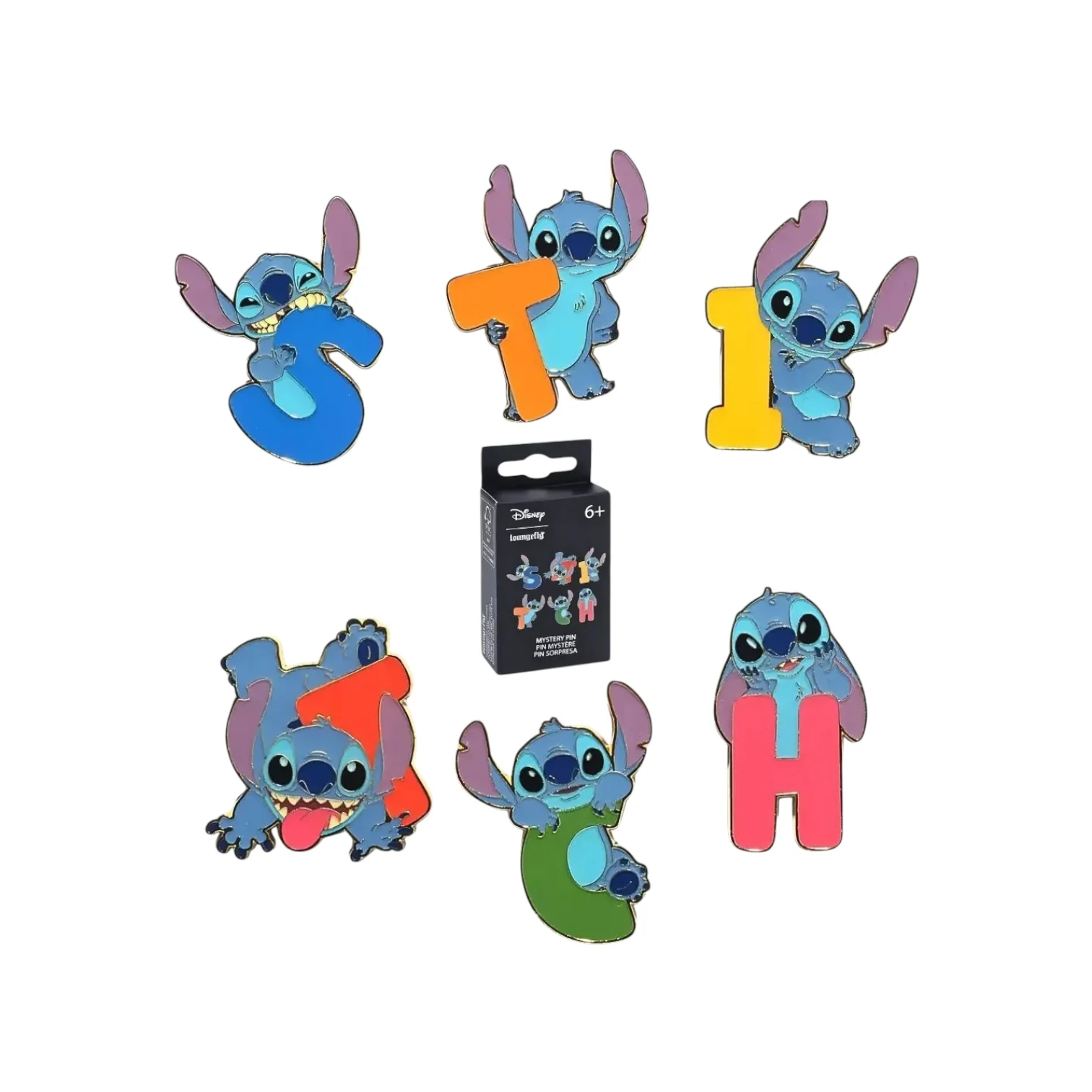 Lilo and Stitch Letters Disney Loungefly Blind Box Mystery Pin - Image 2