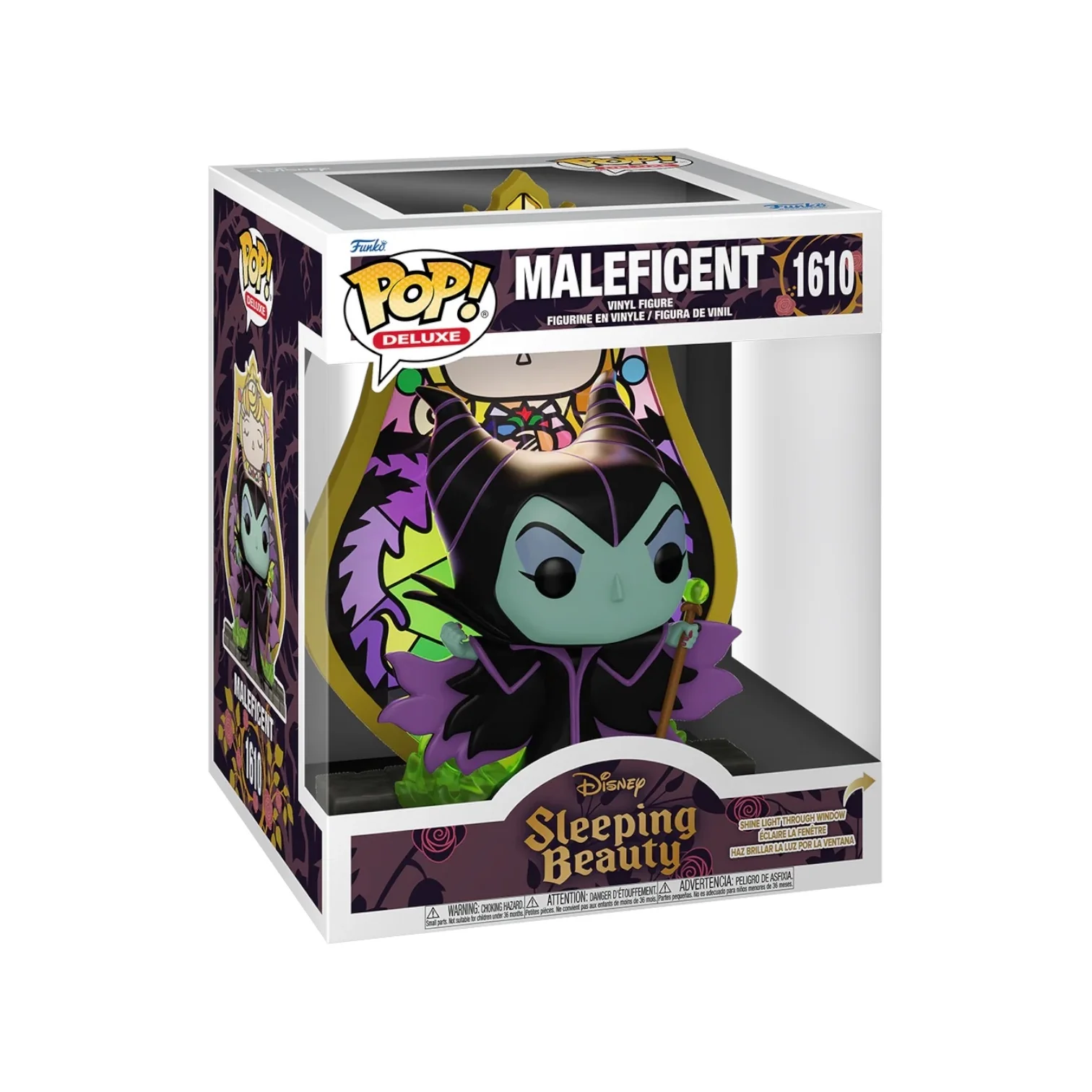 Maleficent (Stained Glass) #1610 Deluxe Funko Pop - Sleeping Beauty