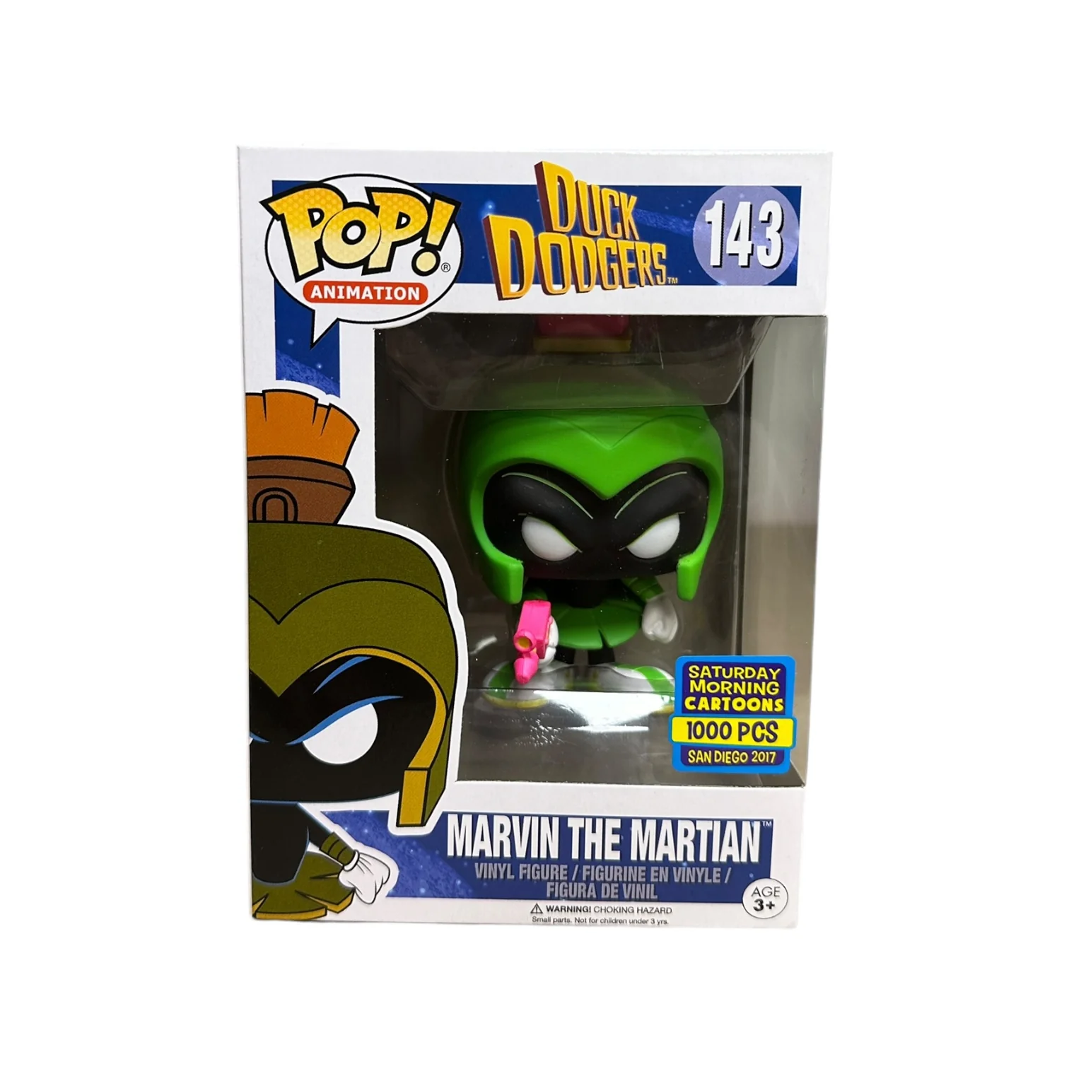 Marvin The Martian #143 (Neon Lime) Funko Pop! - Duck Dodgers - SDCC 2017 Saturday Morning Cartoons Exclusive LE1000 Pcs - Condition 9/10