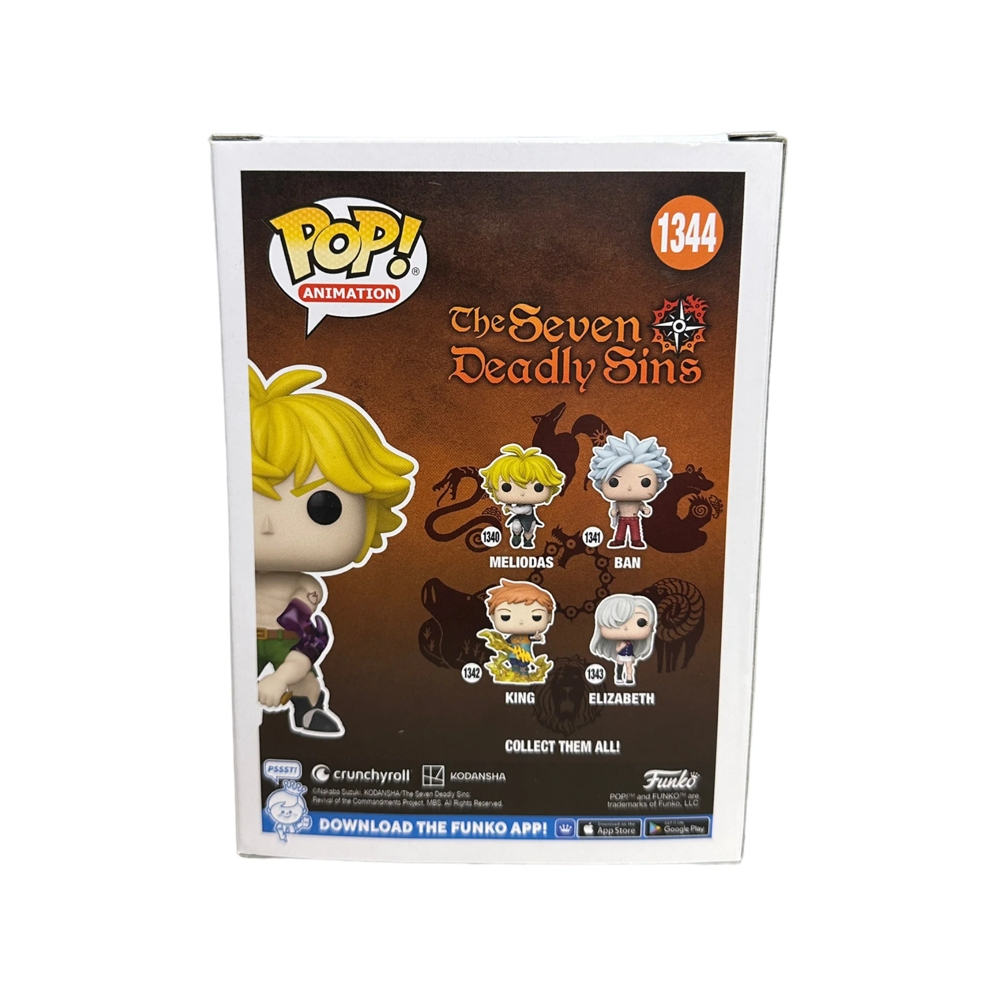 Meliodas #1344 (Demon Mode)(Glow Chase) Funko Pop! - The Seven Deadly Sins - Special Edition - Condition 7.5/10 - Image 3
