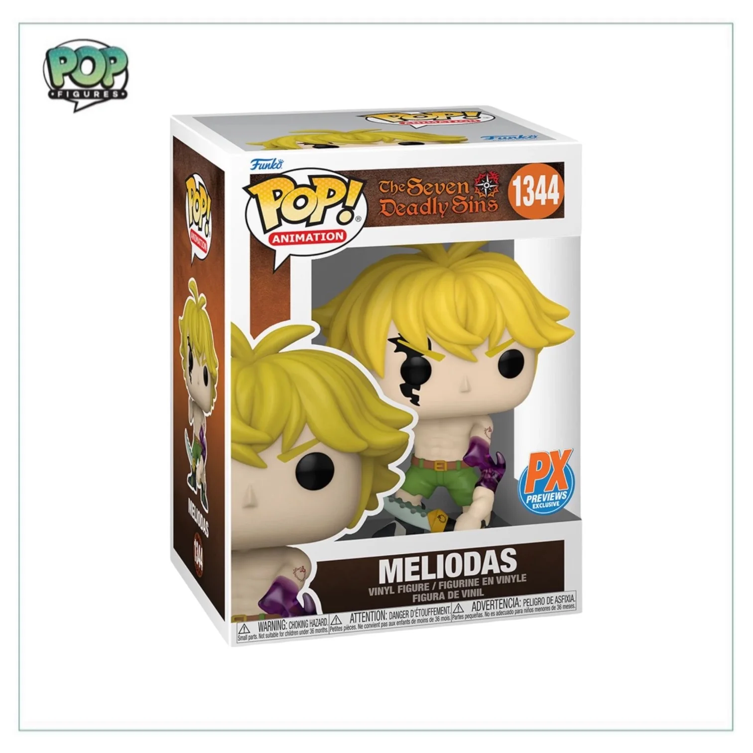 Meliodas #1344 (Demon Mode) Funko Pop! - The Seven Deadly Sins - PX Previews Exclusive