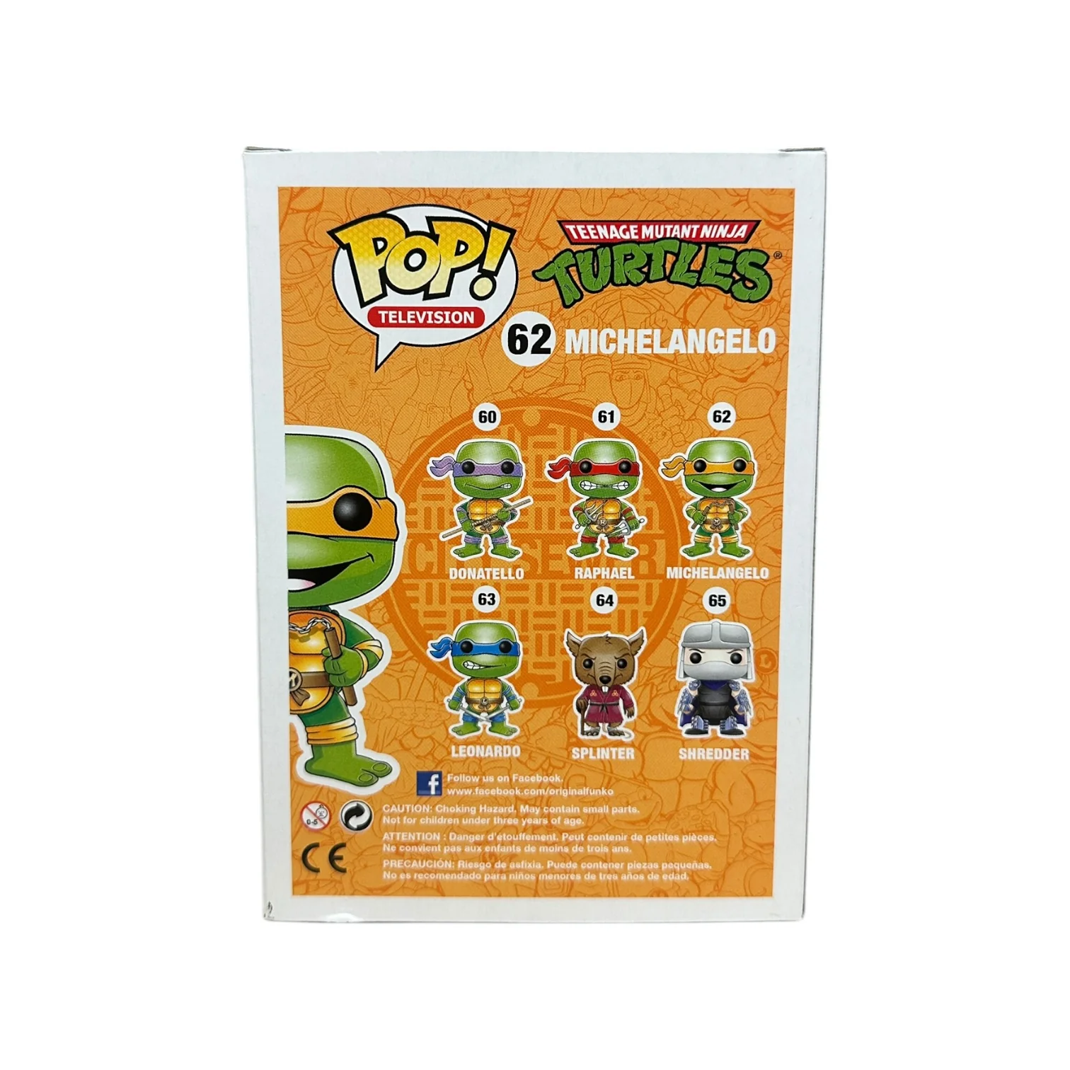 Michelangelo #62 (Grayscale Metallic) Funko Pop! - Teenage Mutant Ninja Turtles - Coast City Styles Exclusive LE500 Pcs - Condition 8.75/10 - Image 3