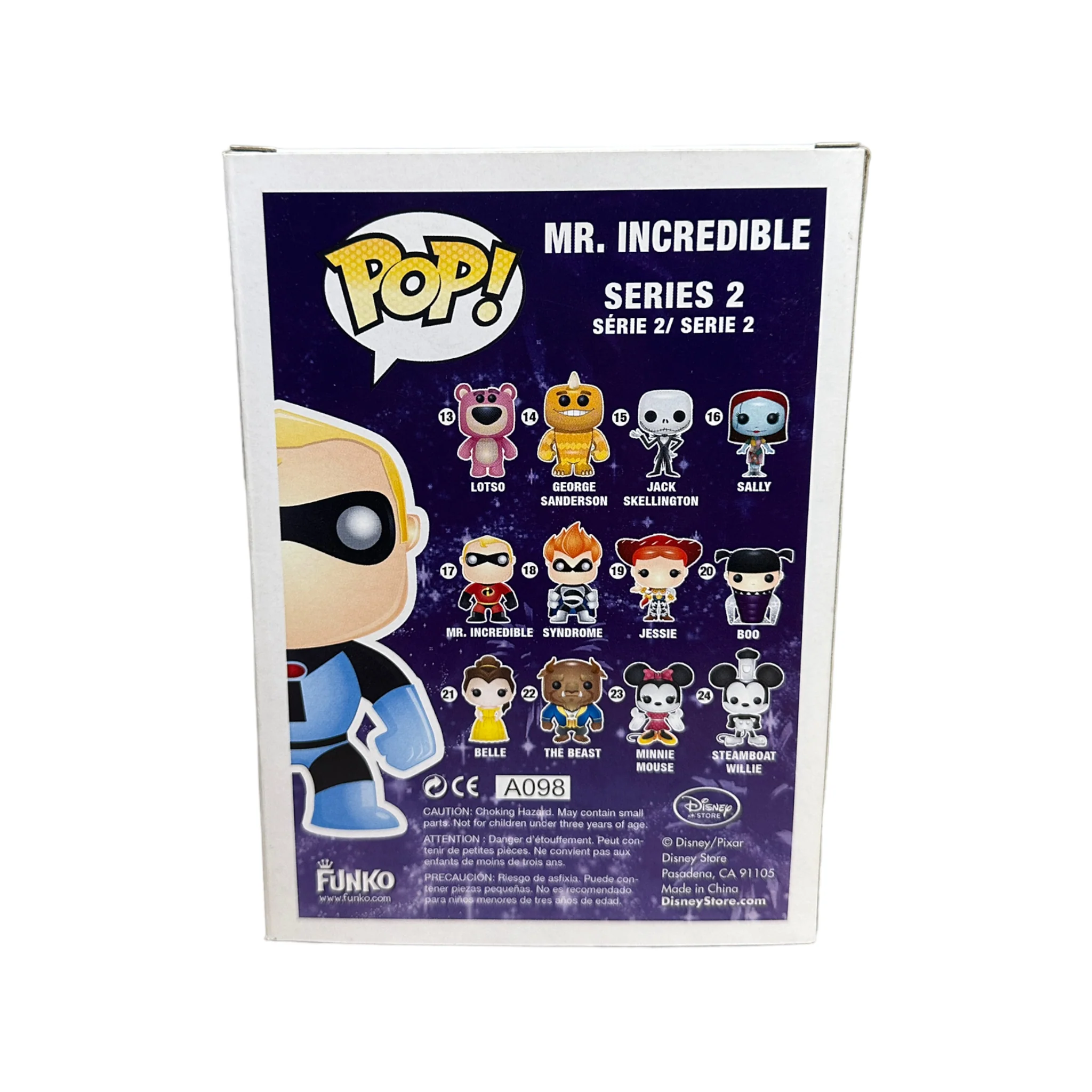 Mr. Incredible #17 (Blue Suit) Funko Pop! - Disney Series 2 - Disney Store SDCC 2011 Exclusive LE480 Pcs - Condition 7.5/10 - Image 3