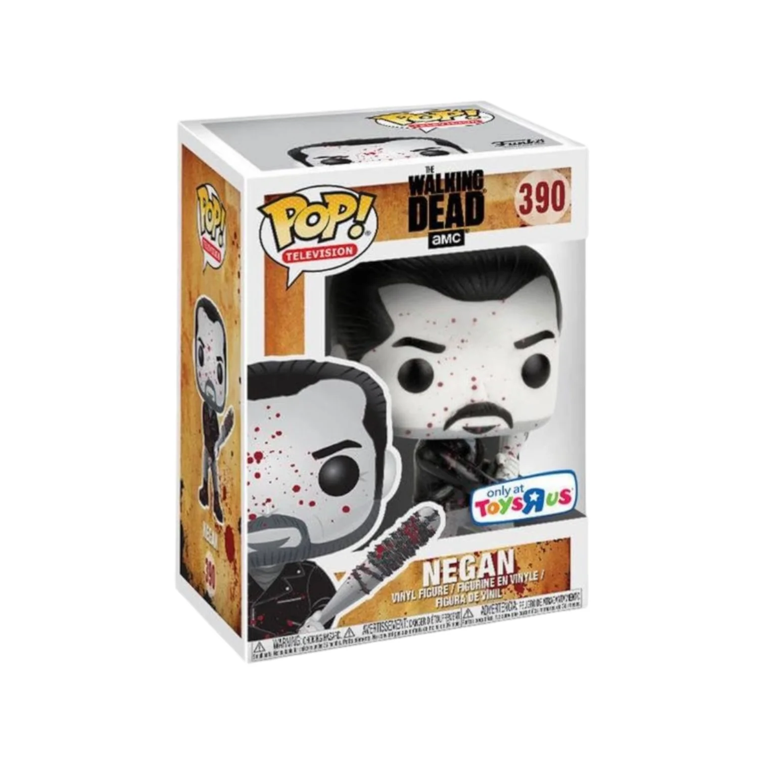 Negan #390 (Black & White) Funko Pop! - The Walking Dead - Toys R Us Exclusive - Condition 8.5/10