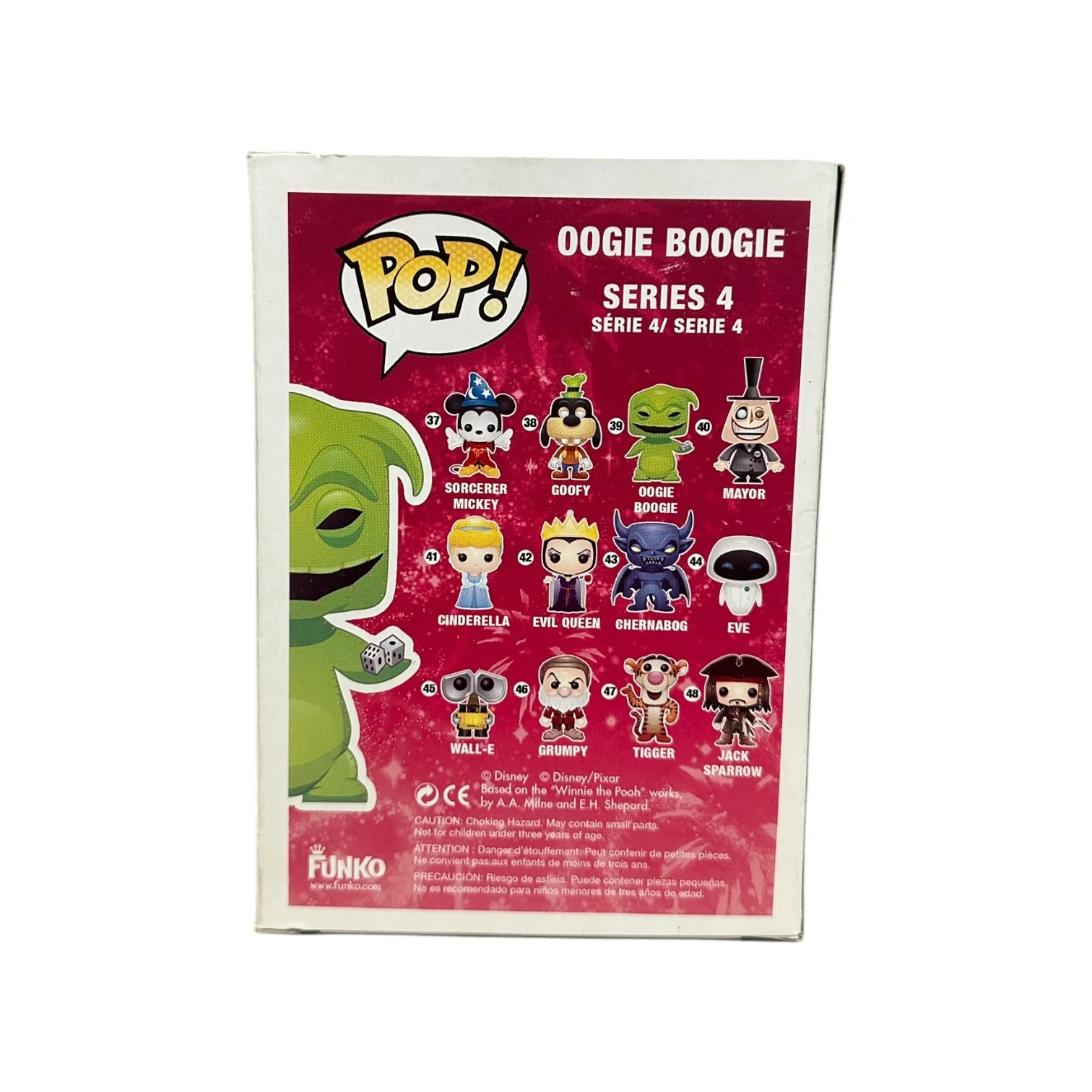 Oogie Boogie #39 (Glows in the Dark) Funko Pop! - Disney Series 4 - SDCC 2012 Disney Store Exclusive LE480 Pcs - Condition 7.5/10 - Image 3