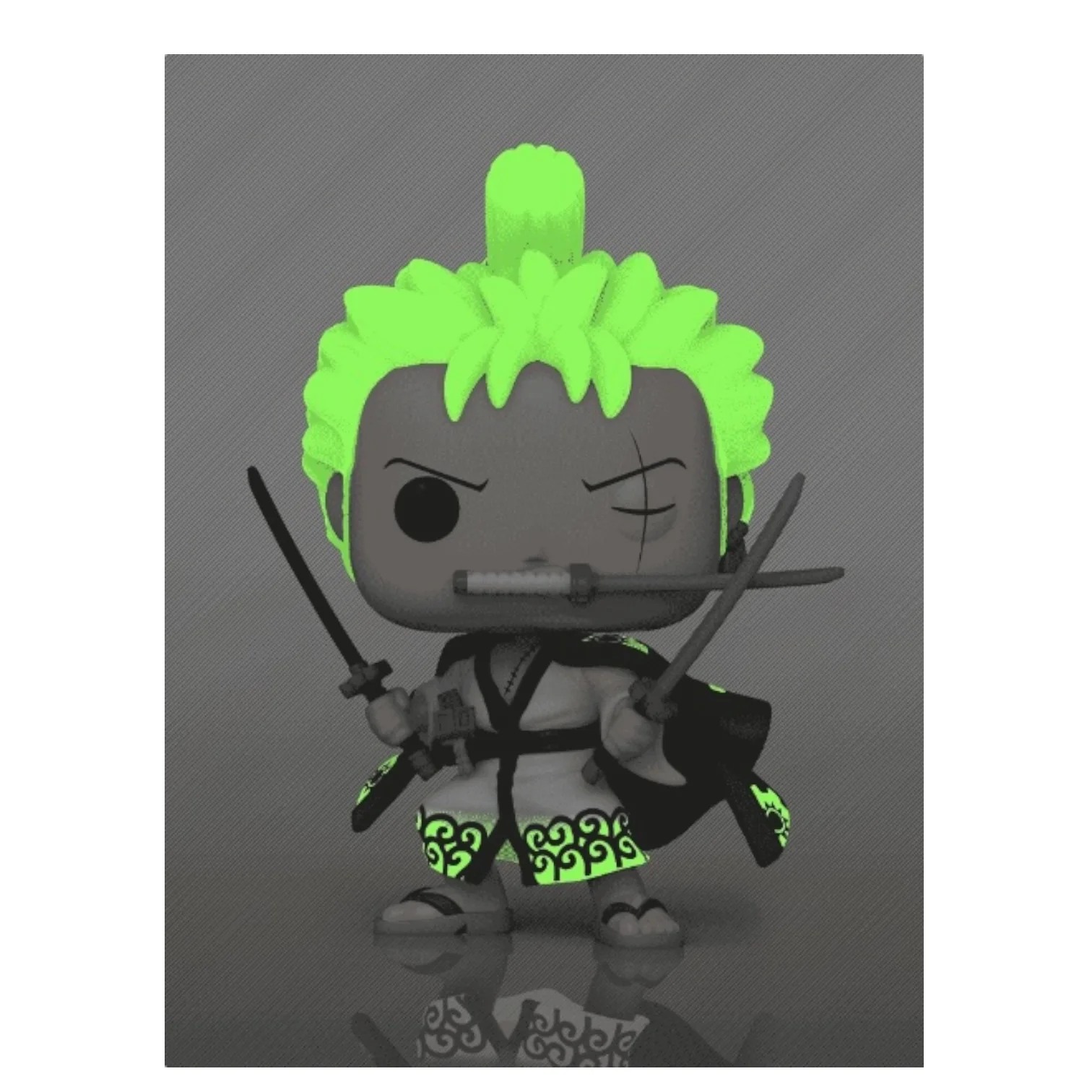 Roronoa Zoro #923 (Glows in the Dark) Funko Pop! - One Piece - Volcano X Exclusive - Image 2
