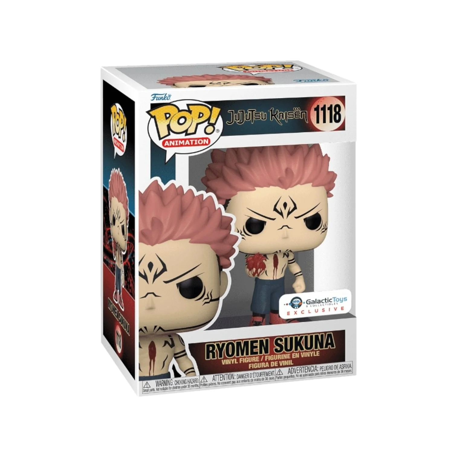 Ryomen Sukuna #1118 Funko Pop! - Jujutsu Kaisen - Galactic Toys Exclusive