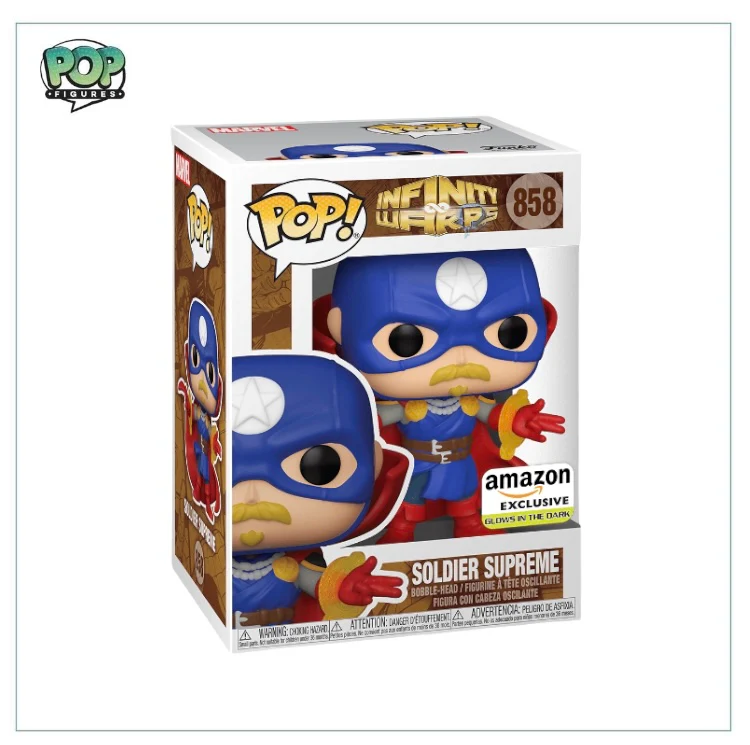 Soldier Supreme (Glow In The Dark) #858 Funko Pop! Infinity Warps, Amazon Exclusive