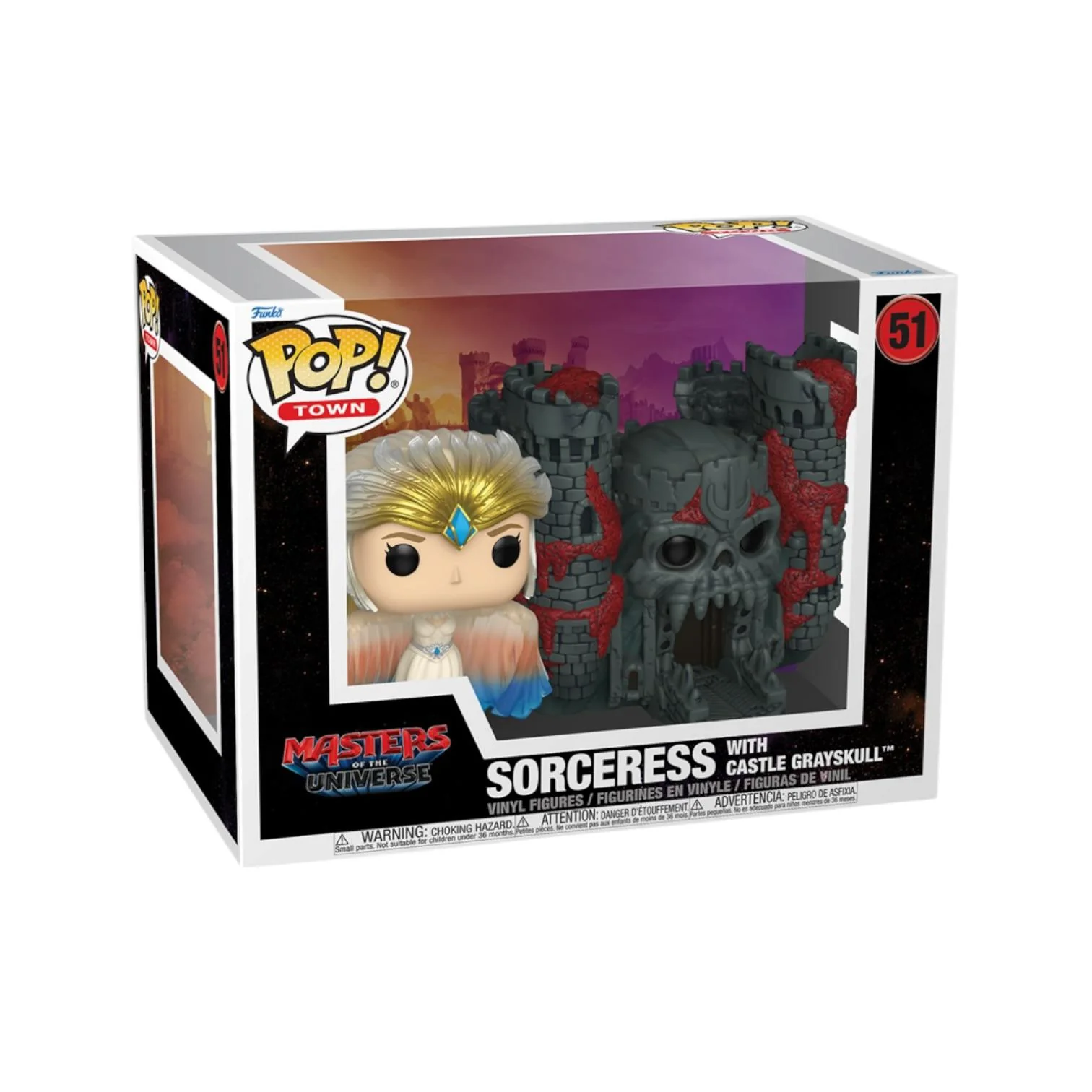 Sorceress with Castle Grayskull #51 Funko Pop Town - Master of The Universe - PREORDER