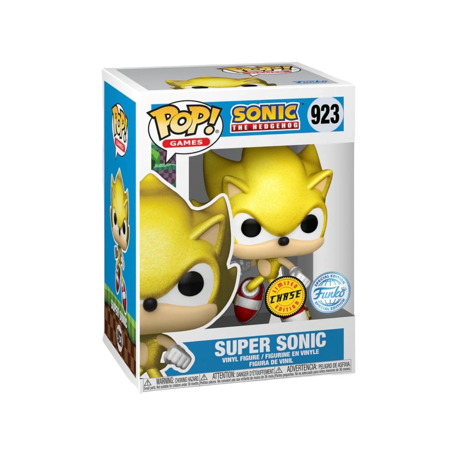 Super Sonic #923 with a Chance of Chase Funko Pop! - Sonic the Hedgehog - Special Edition - Pop Figures Exclusive - Image 4