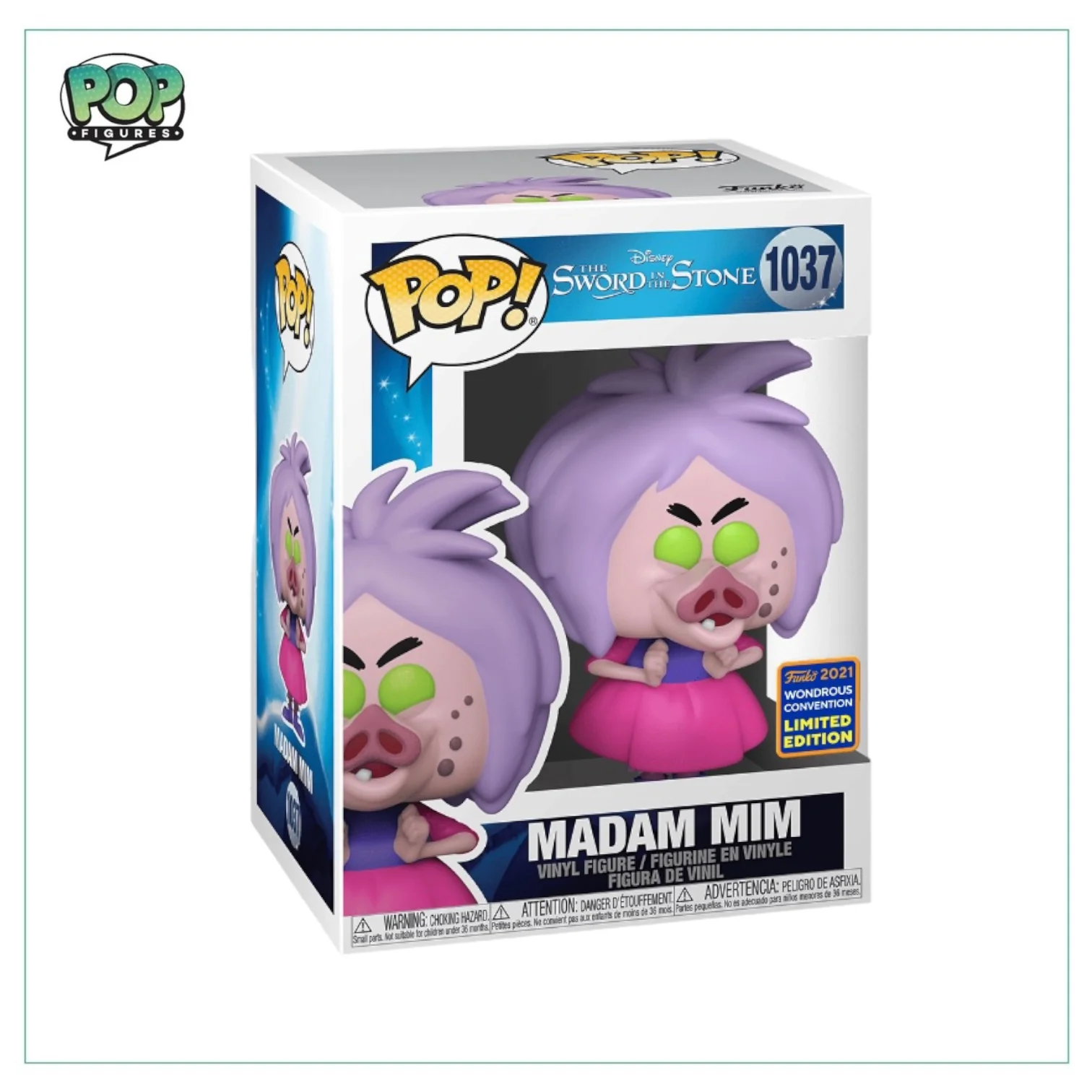 Madam Mim #1037 Funko Pop! Sword in the Stone, WonderCon Exclusive Limited Edition