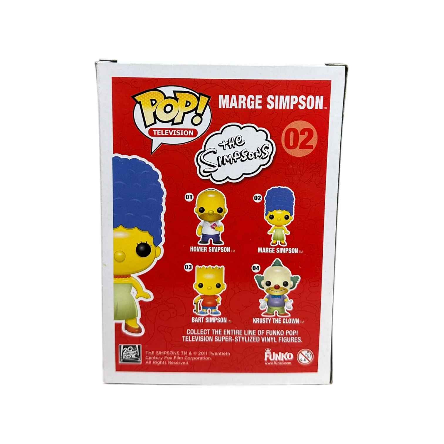 The Simpsons Original Funko Pop Set! - Homer #01, Marge #02, Bart #03, Krusty The Clown #04 - 2011 Pop! - Condition 8-8.5/10 - Image 10