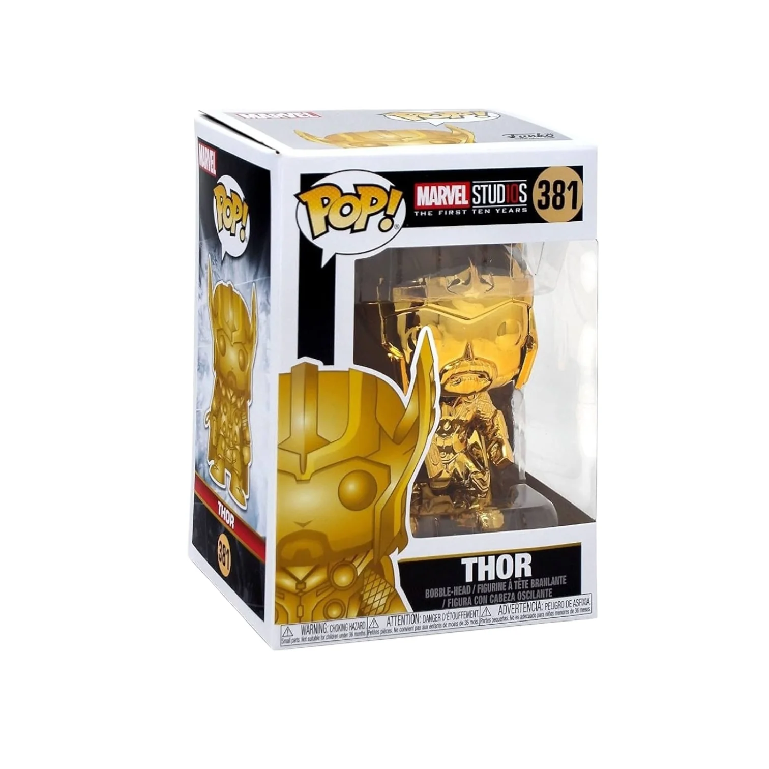 Thor (Gold Chrome) #381 Funko Pop! - Marvel Studios The First Ten Years