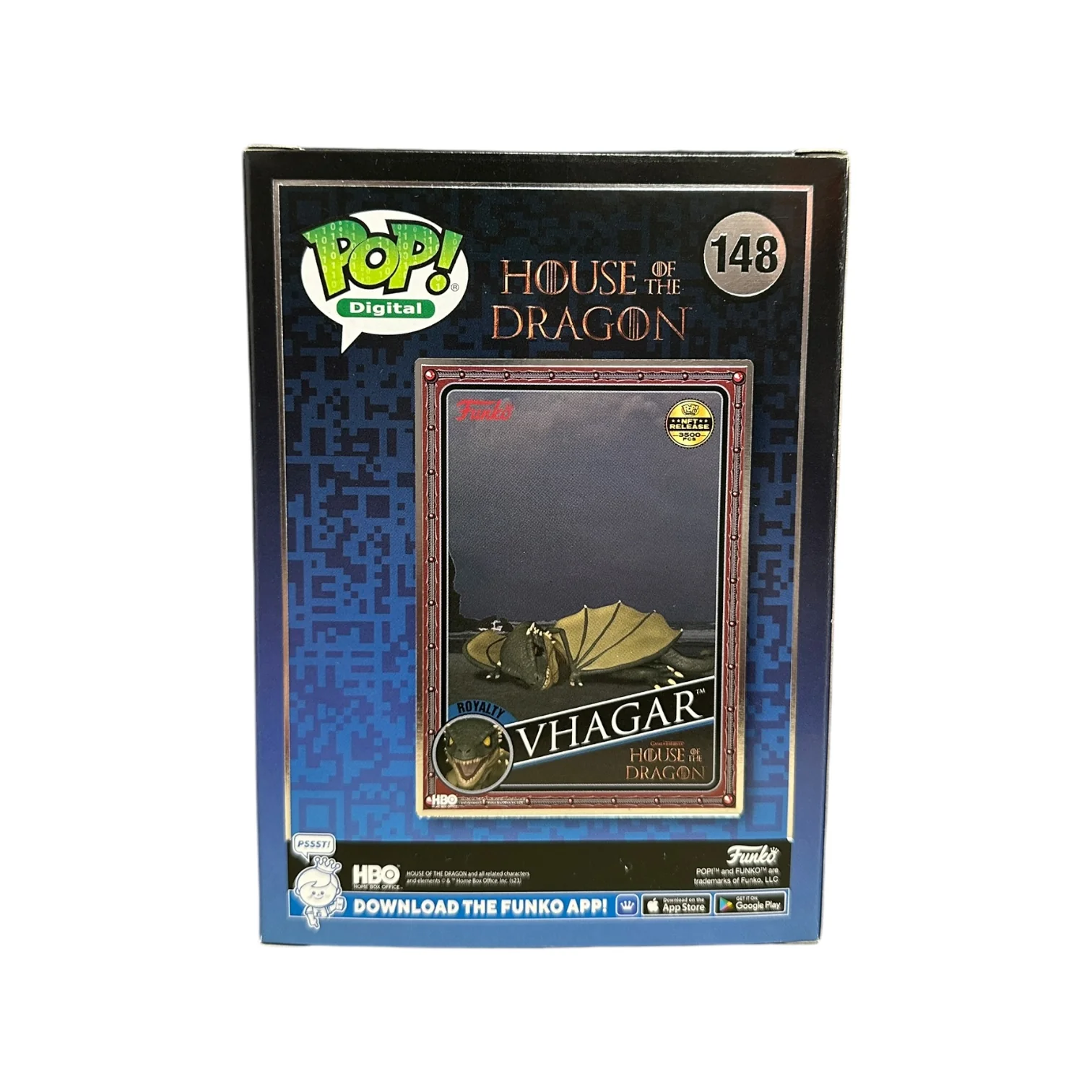Vhagar #148 Funko Pop! - House of The Dragon - NFT Release Exclusive LE3500 Pcs - Condition 9/10 - Image 3