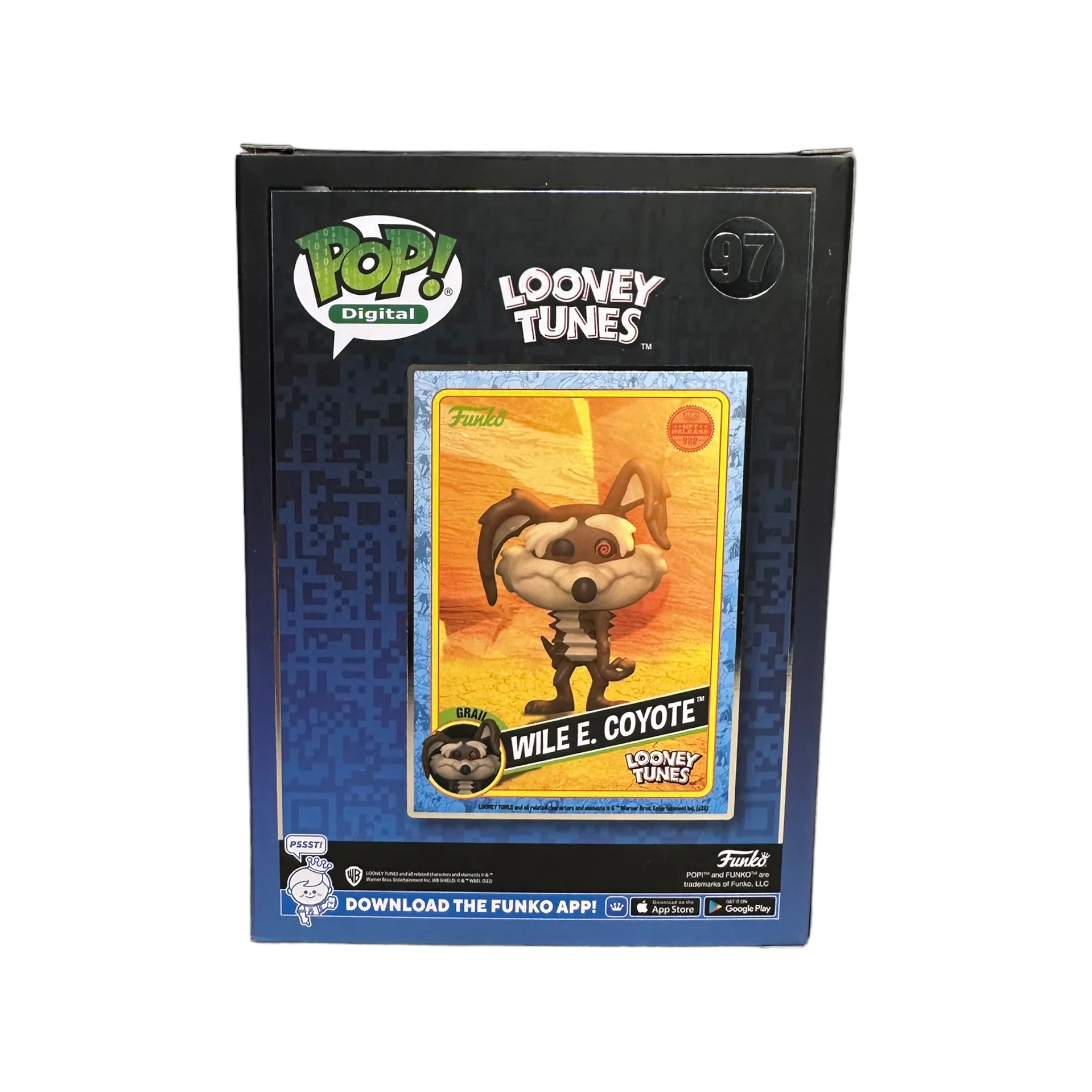 Wile E. Coyote #97 Funko Pop! - Looney Tunes - NFT Release Exclusive LE999 Pcs - Condition 8.75/10 - Image 3