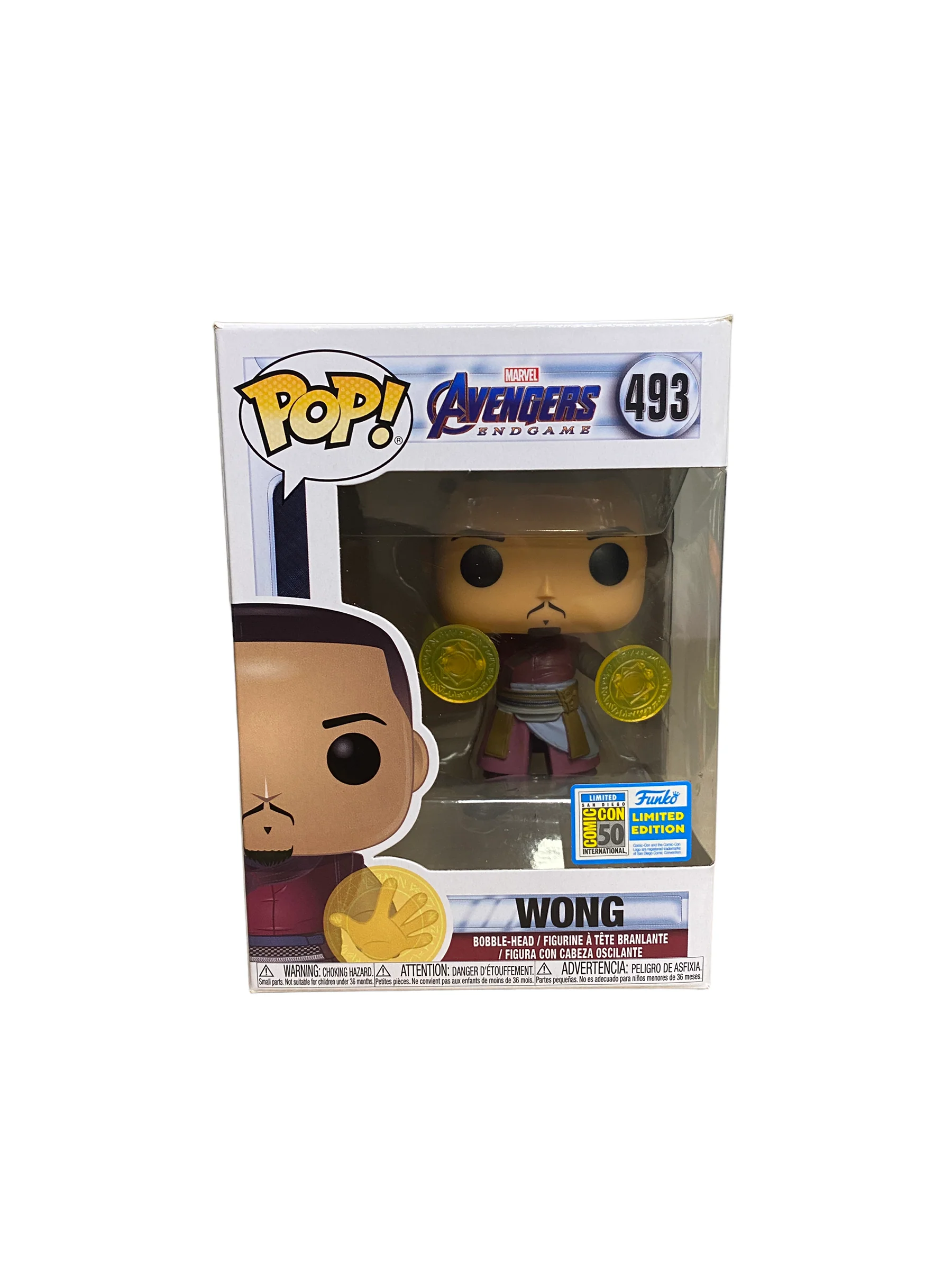 Wong #493 Funko Pop! - Avengers Endgame - SDCC 2019 Official Convention Exclusive - Condition 8.5/10