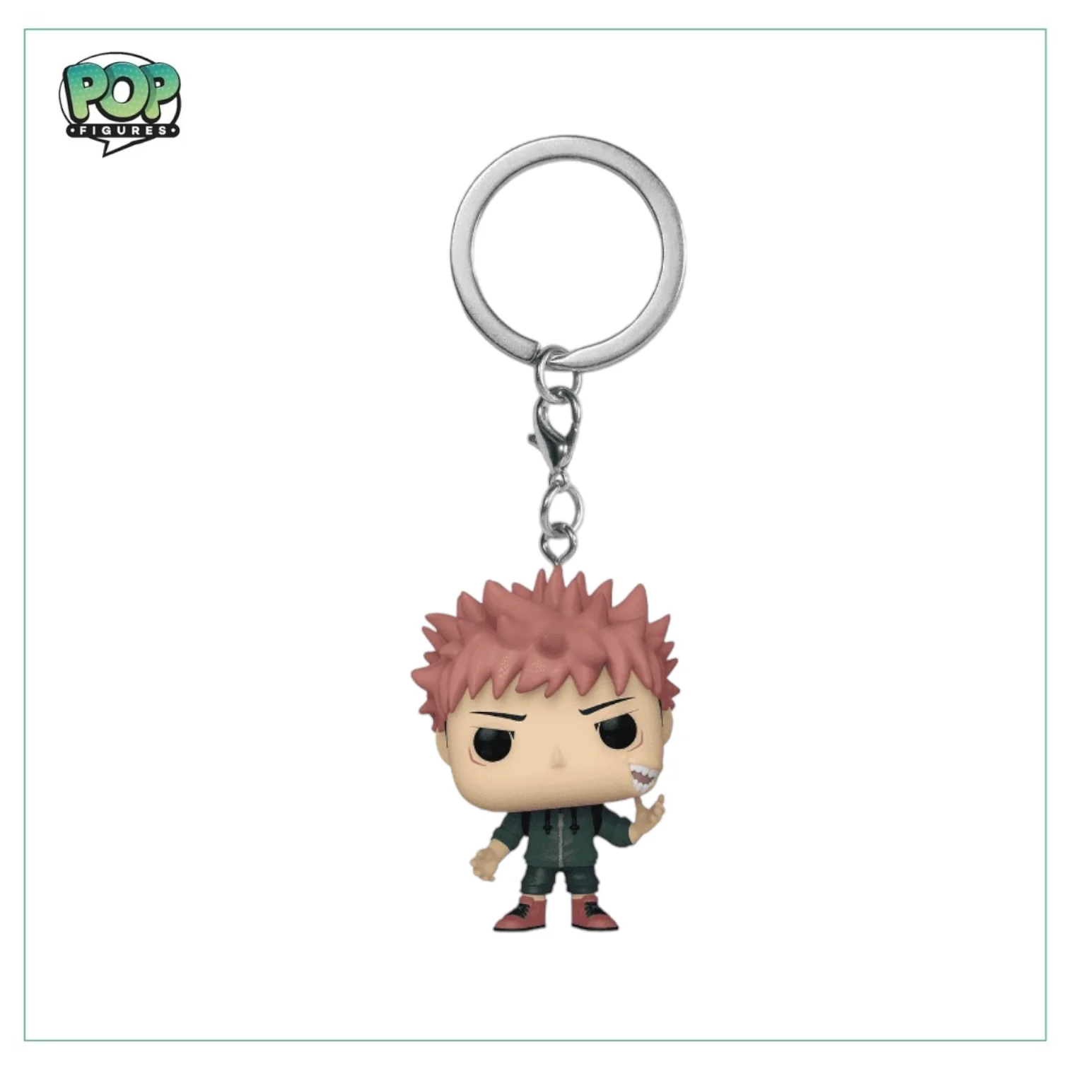 Yuji Itadori with Sukuna Mouth Pocket Pop! Keychain - Jujutsu Kaisen - Special Edition - Image 2